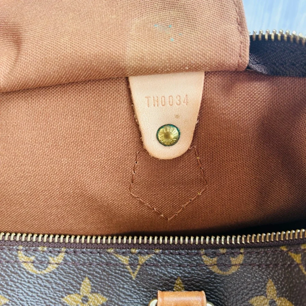 Louis Vuitton Monogram Speedy Bag in Brown 30 size TH0034/ France 2004